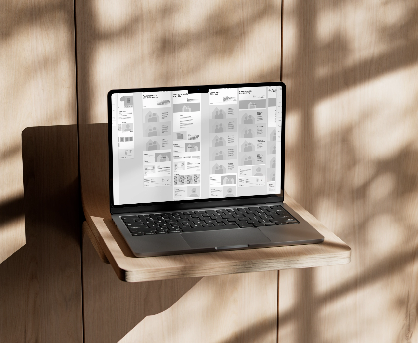 Mockup wireframe